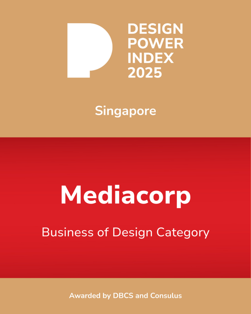 Mediacorp admitted into the 2025 Design Power Index