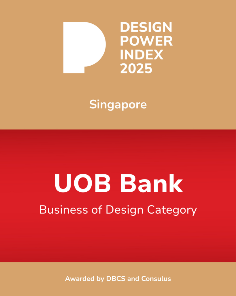 UOB Bank admitted into the 2025 Design Power Index